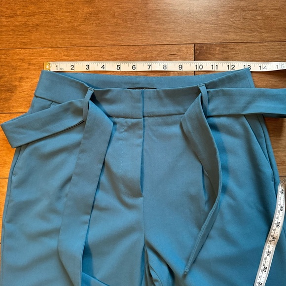 RW&CO Azur Blue Pants with High Waist and Tapered Ankle - Picture 7 of 13